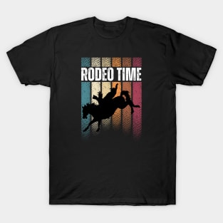 Rodeo Time Western Cowboy Bareback Riding T-Shirt